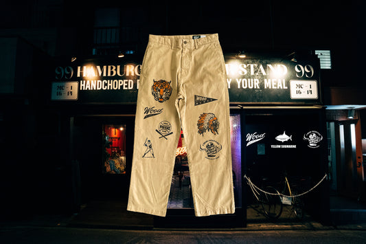 WOODBLOCK+YSM+OVERWHELM CUSTOMIZED CHINO RELEASE & POP UP SHOP
