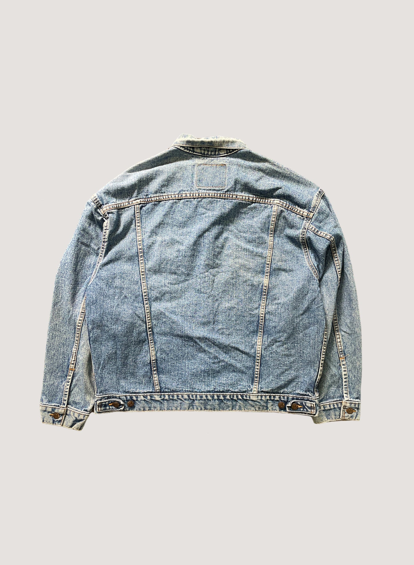 (WB-24SS-047) WOODBLOCK CUSTOMIZED U.S ARMY PATCHED VINTAGE DENIM JACKET