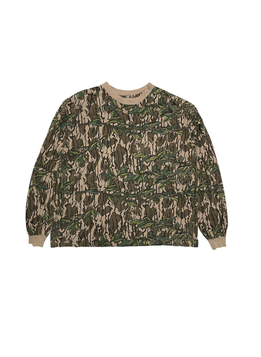 (UD-068) MOSSY OAK REAL TREE CAMO POCKET L/S T-SHIRT