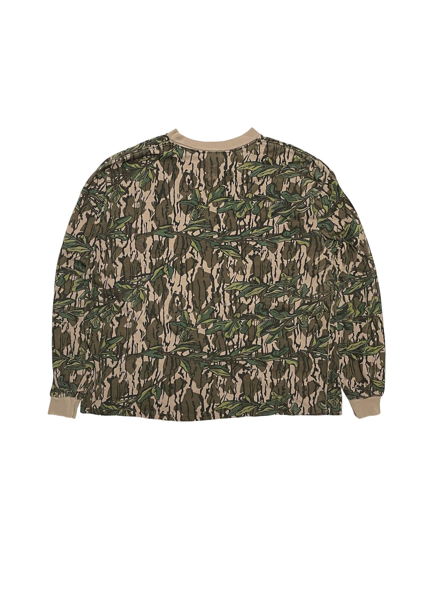 (UD-068) MOSSY OAK REAL TREE CAMO POCKET L/S T-SHIRT