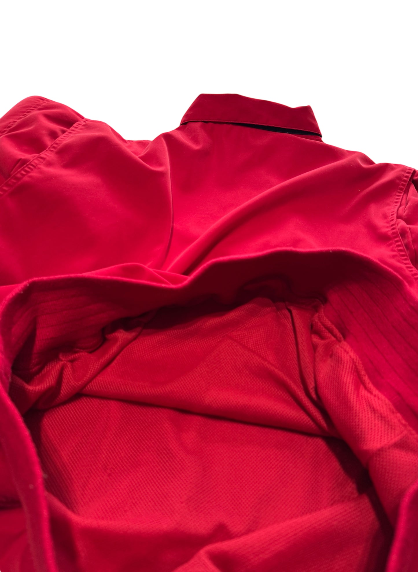 (SUP-470) POLO GOLF SNAP BUTTON PULLOVER JACKET - RED