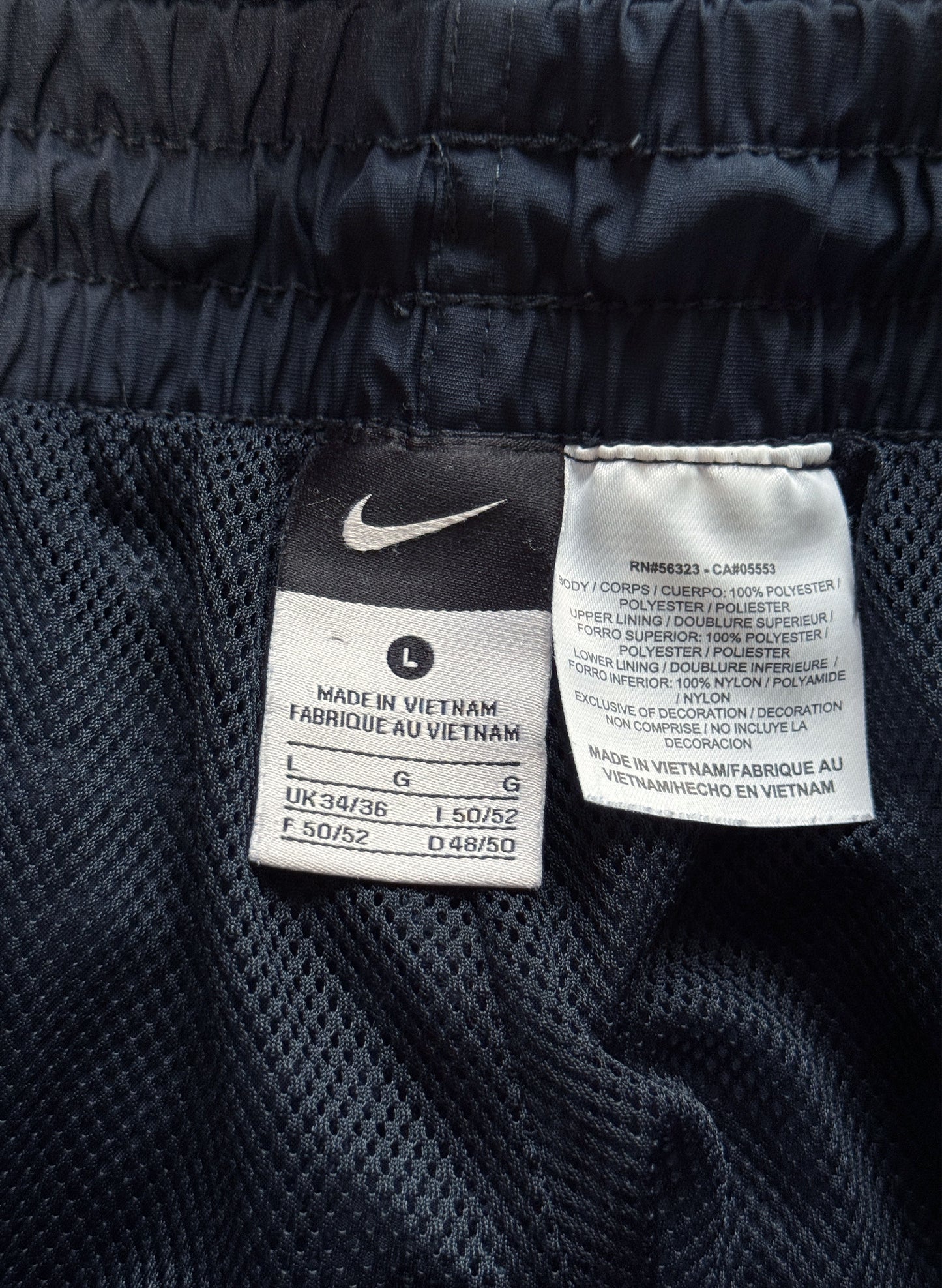 (SUP-324) NIKE NYLON PANTS - BLACK TAG (LARGE)