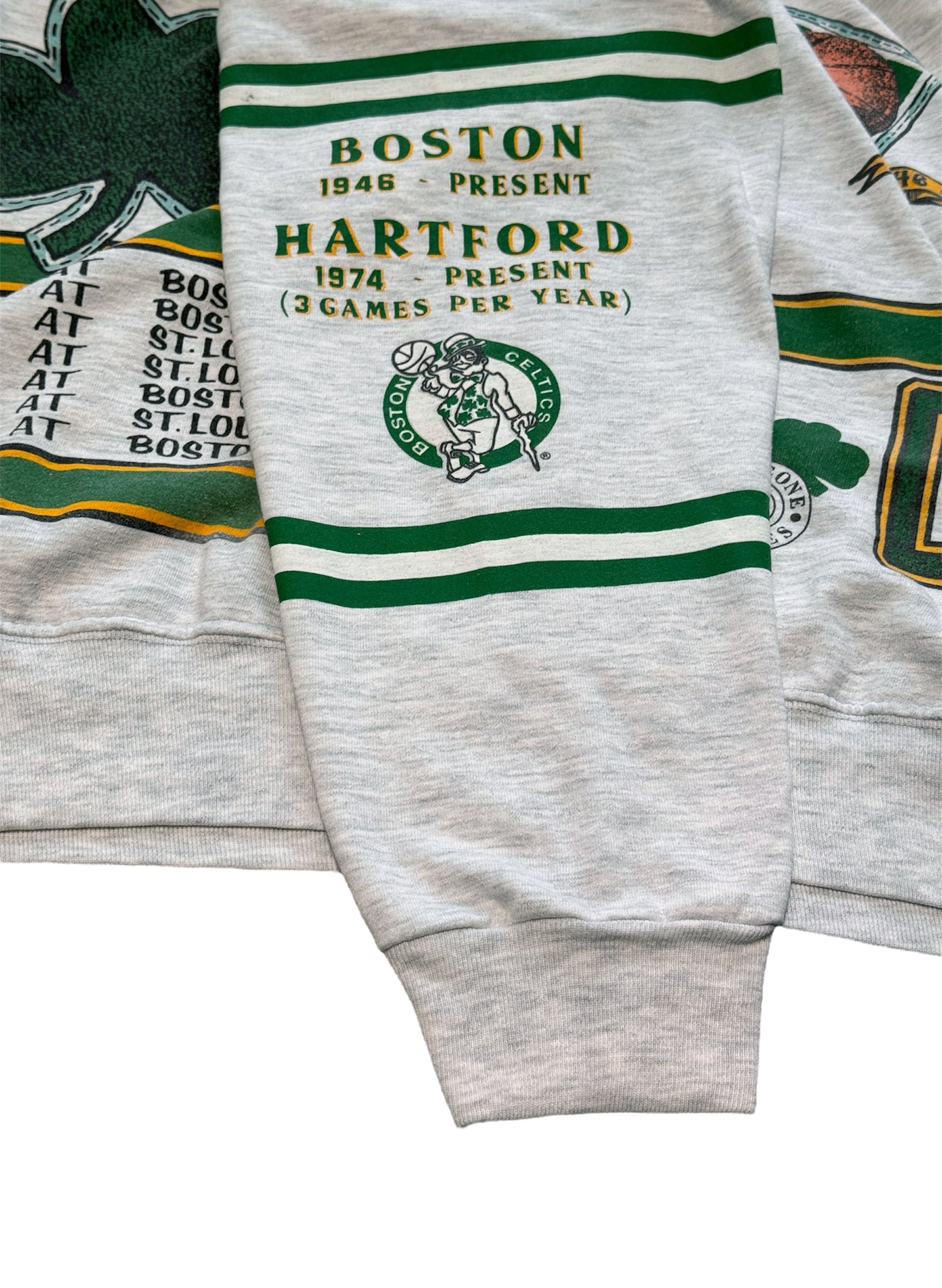 (SUP-288) NBA BOSTON CELTICS CREW SWEAT - MADE IN U.S.A. (XL)