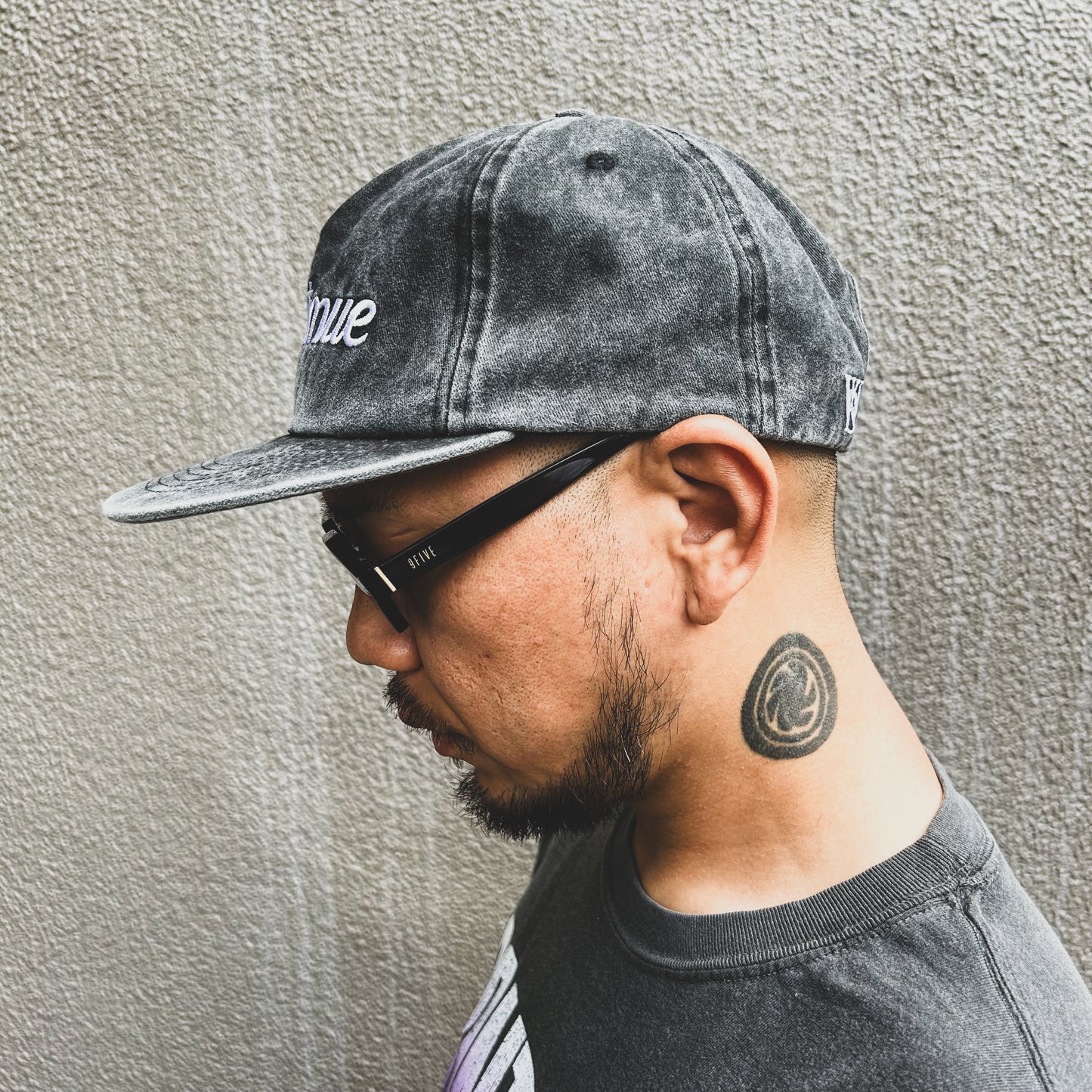 WOODBLOCK x YSM "CONTINUE" SCRIPT LOGO SNAP BACK CAP PIGMENT BLACK (WB-24AW-009)