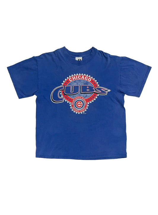 (UD-167) CHICAGO CUBS T-SHIRT 2001 BLUE