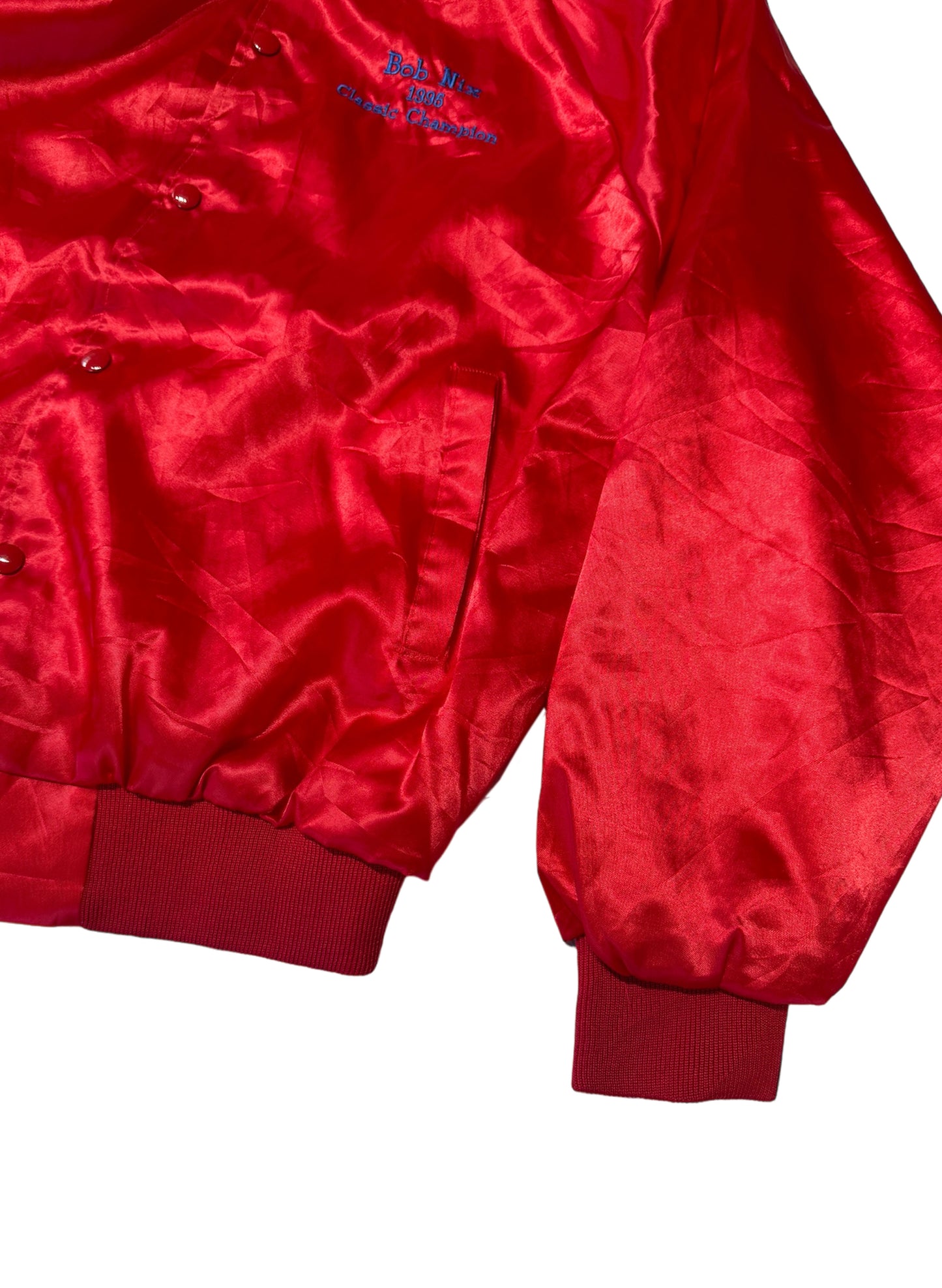 (SUP-182) AUBURA "BLACK BASS" SATIN NYLON JACKET - MADE IN U.S.A.