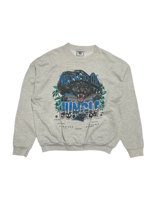 (UD-189) LEE NFL Carolina Panthers CREW NECK 90's USA