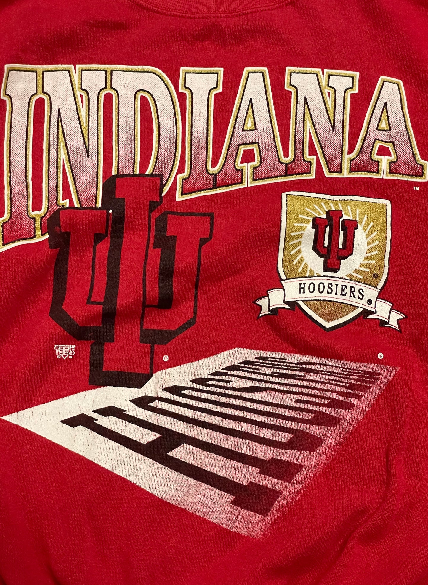(UD-193) TULTEX INDIANA HOOSIERS CREW NECK SWEAT 90's USA