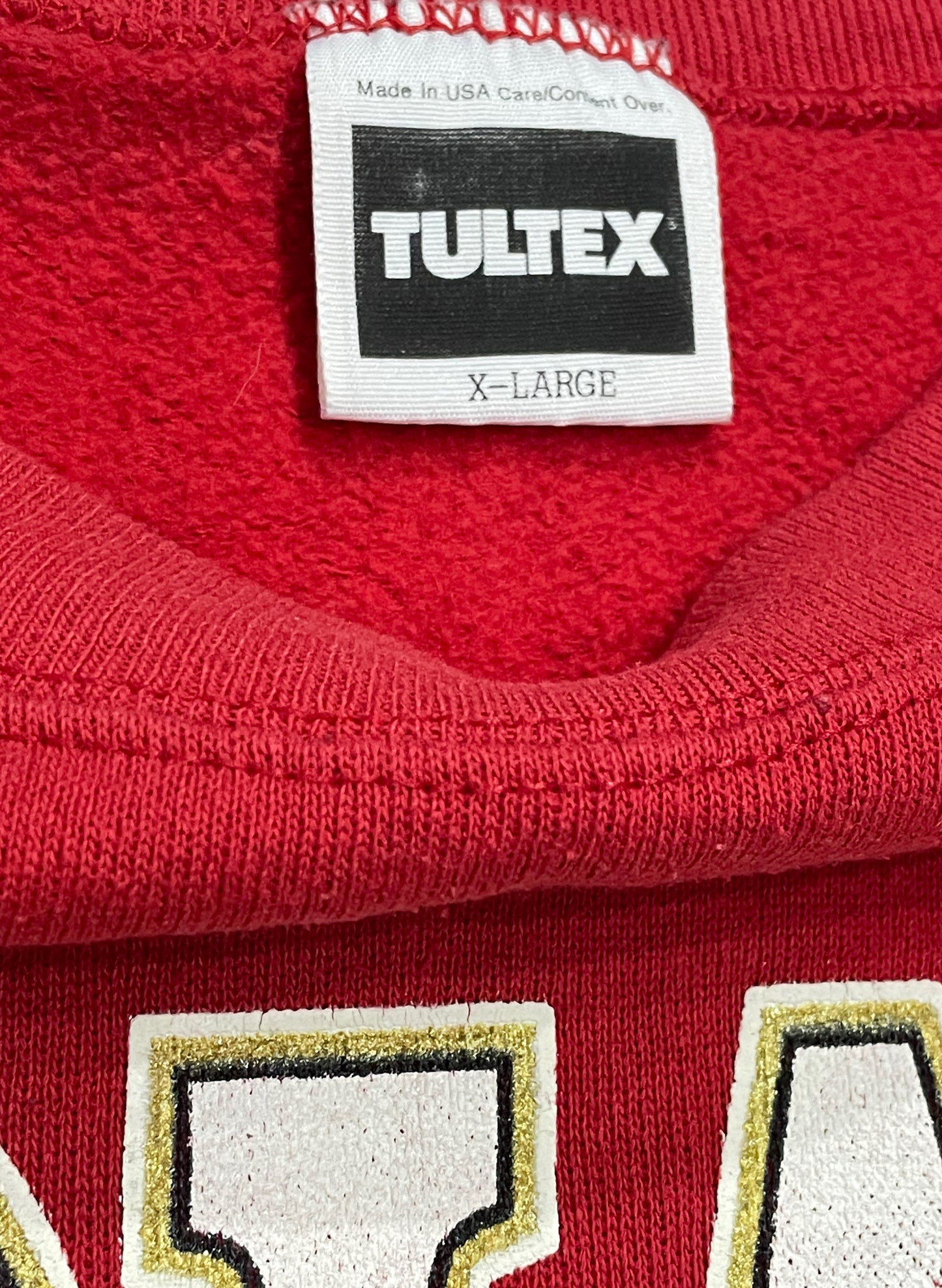 (UD-193) TULTEX INDIANA HOOSIERS CREW NECK SWEAT 90's USA
