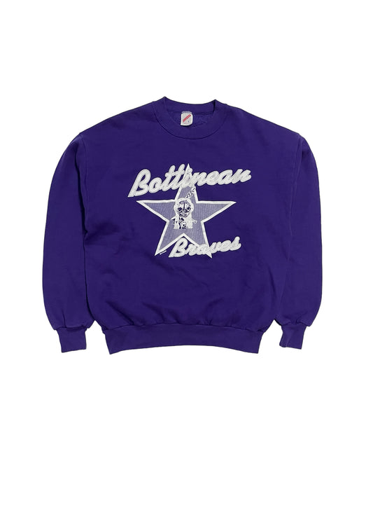 (UD-198) JERZEES BOTTINEAU BRAVES CREW NECK SWEAT 90's USA