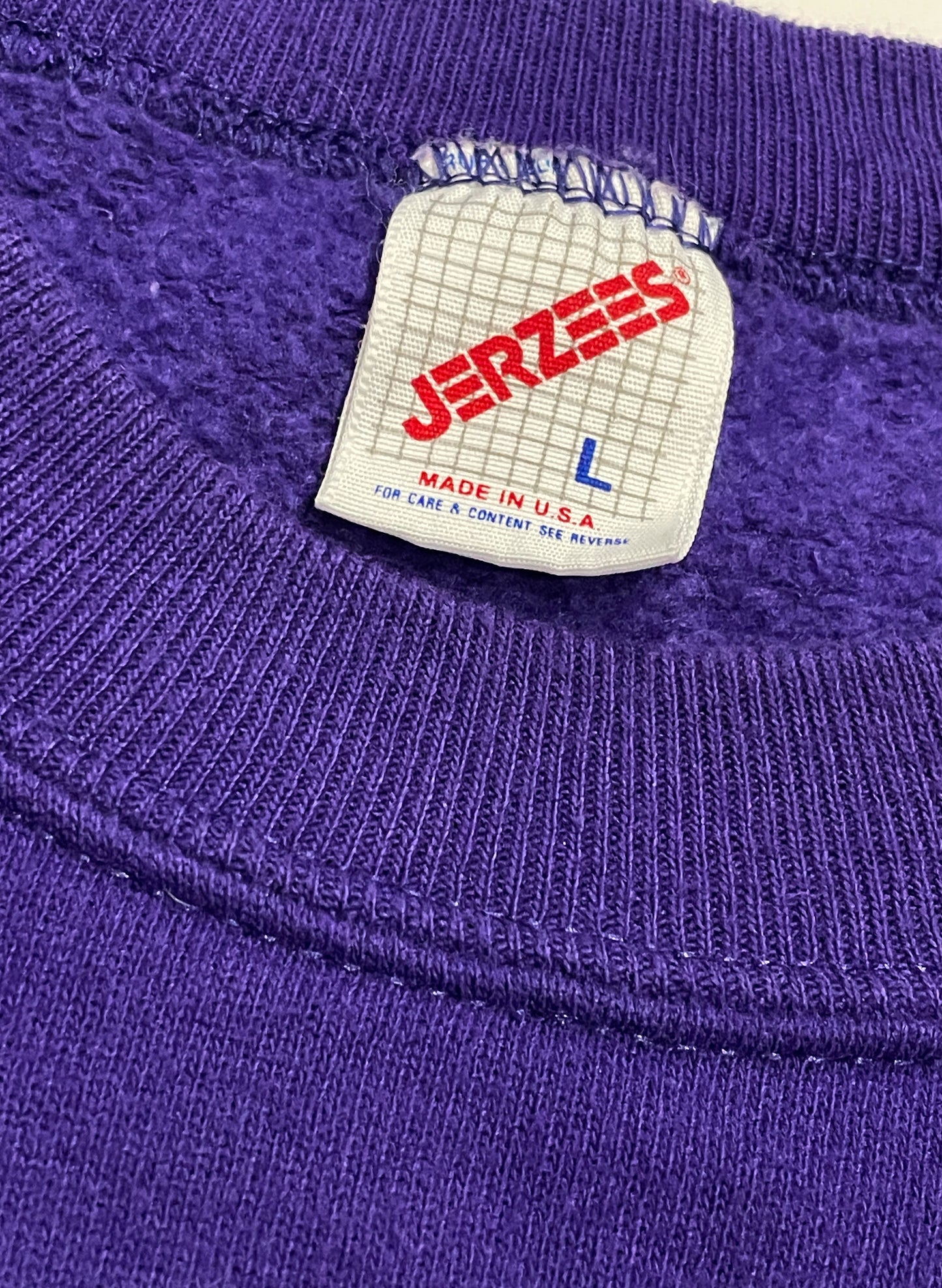 (UD-198) JERZEES BOTTINEAU BRAVES CREW NECK SWEAT 90's USA