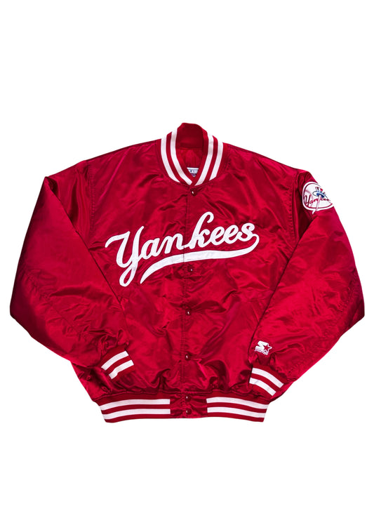 (SUP-783) STARTER NEW YORK YANKEES QUILTING STADIUM JACKET - MADE IN U.S.A.