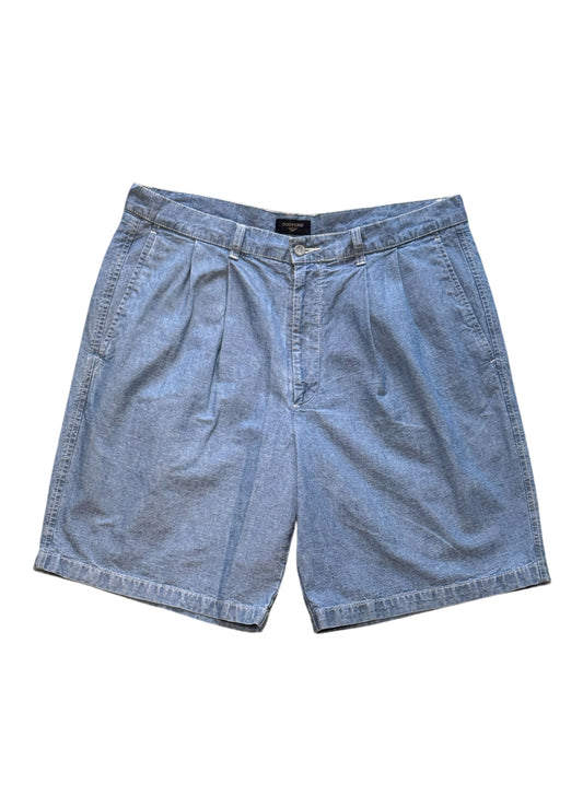 (SUP-726) DOCKERS CHAMBRAY 2TUCK SHORTS