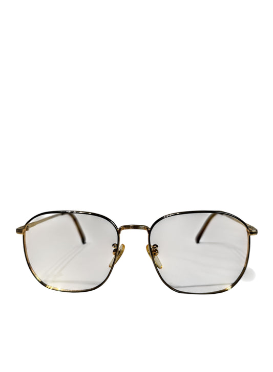 (SUP-345) 90's VINTAGE GOLD FRAME GLASSES - Lyle&Scott - 1/20 12KGF - MADE IN JAPAN(レンズなし)