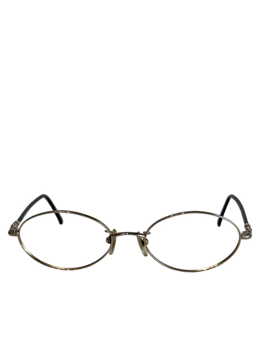 (SUP-771) 90s VINTAGE Polo Ralph Lauren GOLD OVAL FRAME GLASSES(レンズなし)