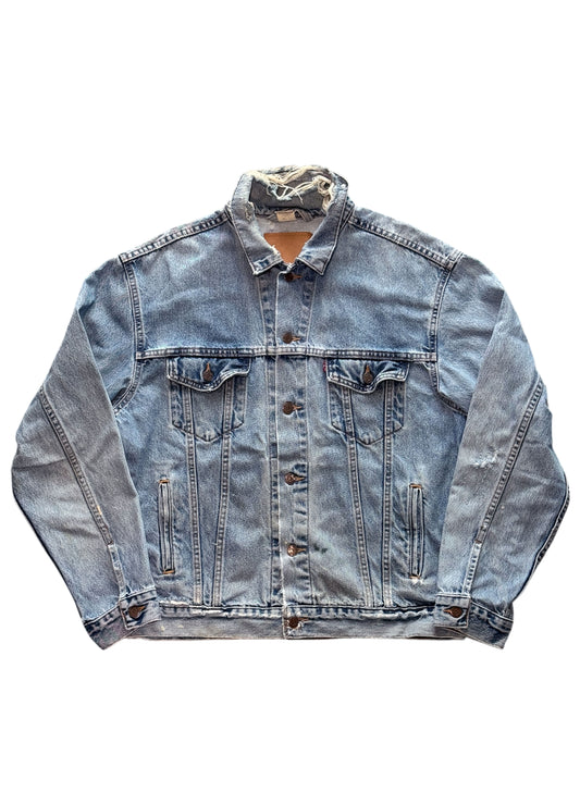 (SUP-468) LEVI'S DENIM JACKET "DAMAGE" - MADE IN MEXICO