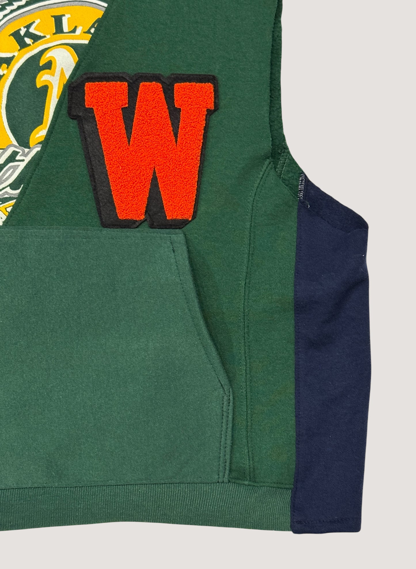 WOODBLOCK x Ichiryu made W PATCHED CUSTOMIZED SWEAT VEST B (WB-25SS-002)