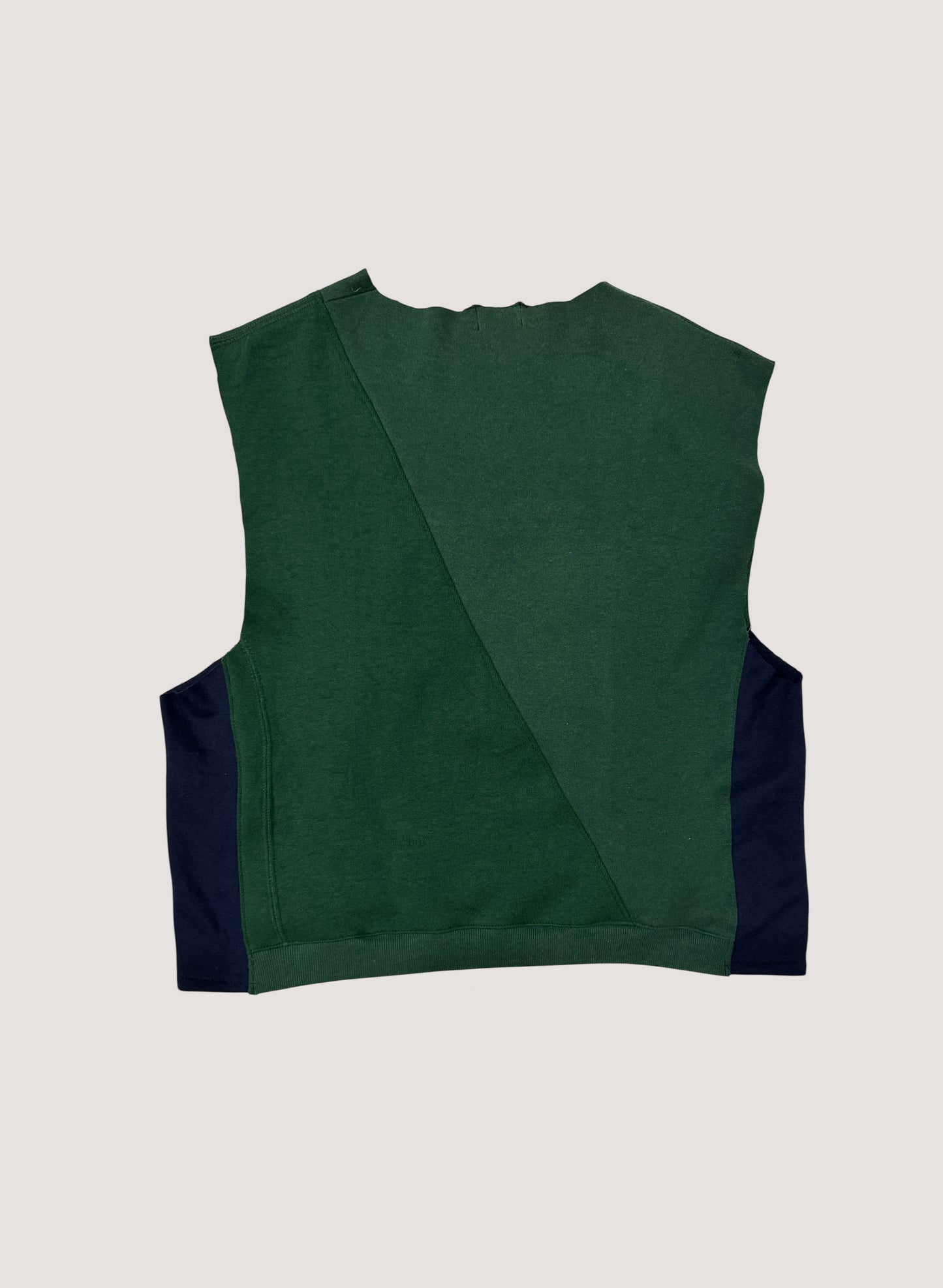 WOODBLOCK x Ichiryu made W PATCHED CUSTOMIZED SWEAT VEST B (WB-25SS-002)