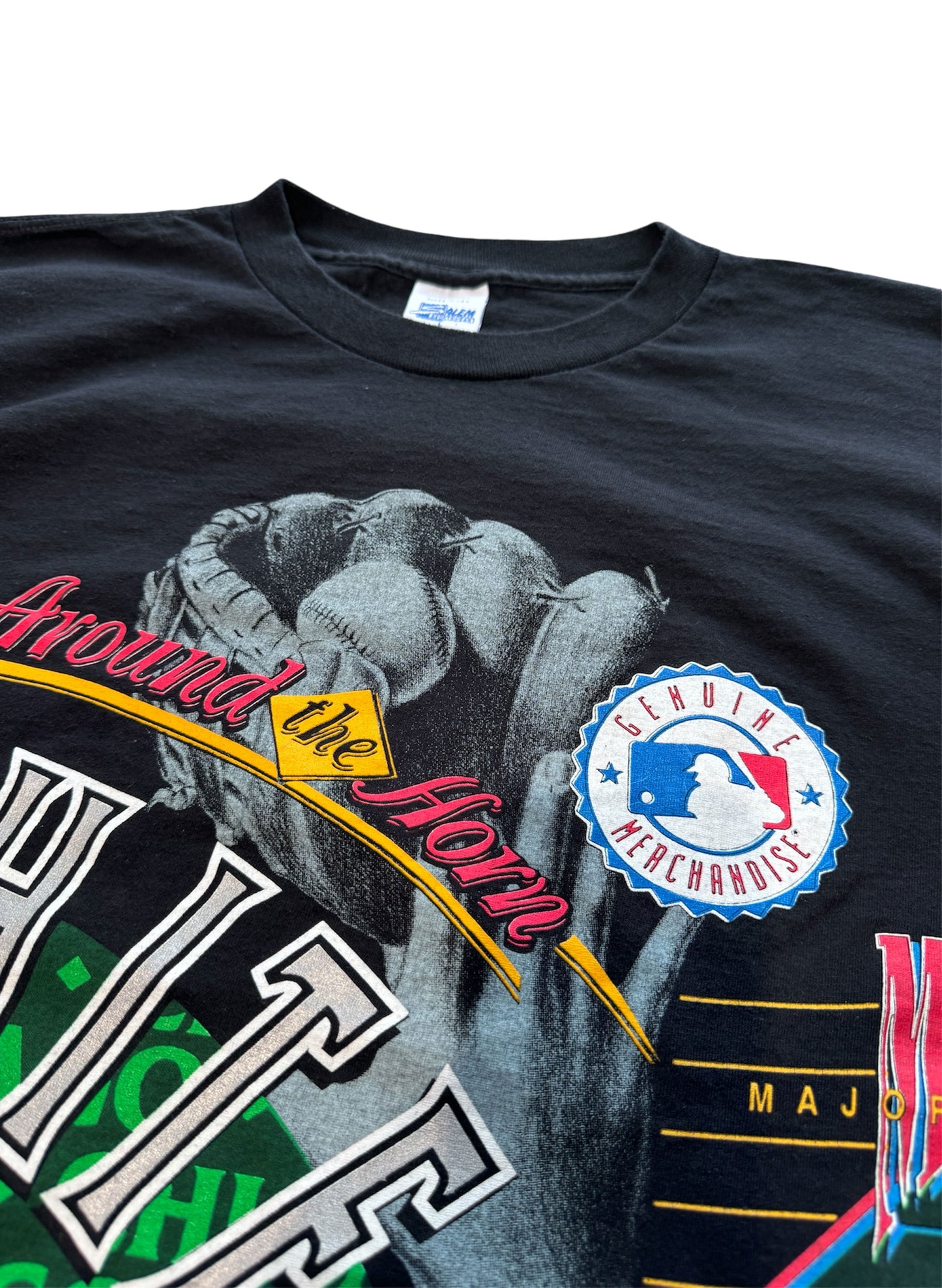 (SUP-203) CHICAGO WHITE SOX "CUT OFF" TEE - MADE IN U.S.A. (L)
