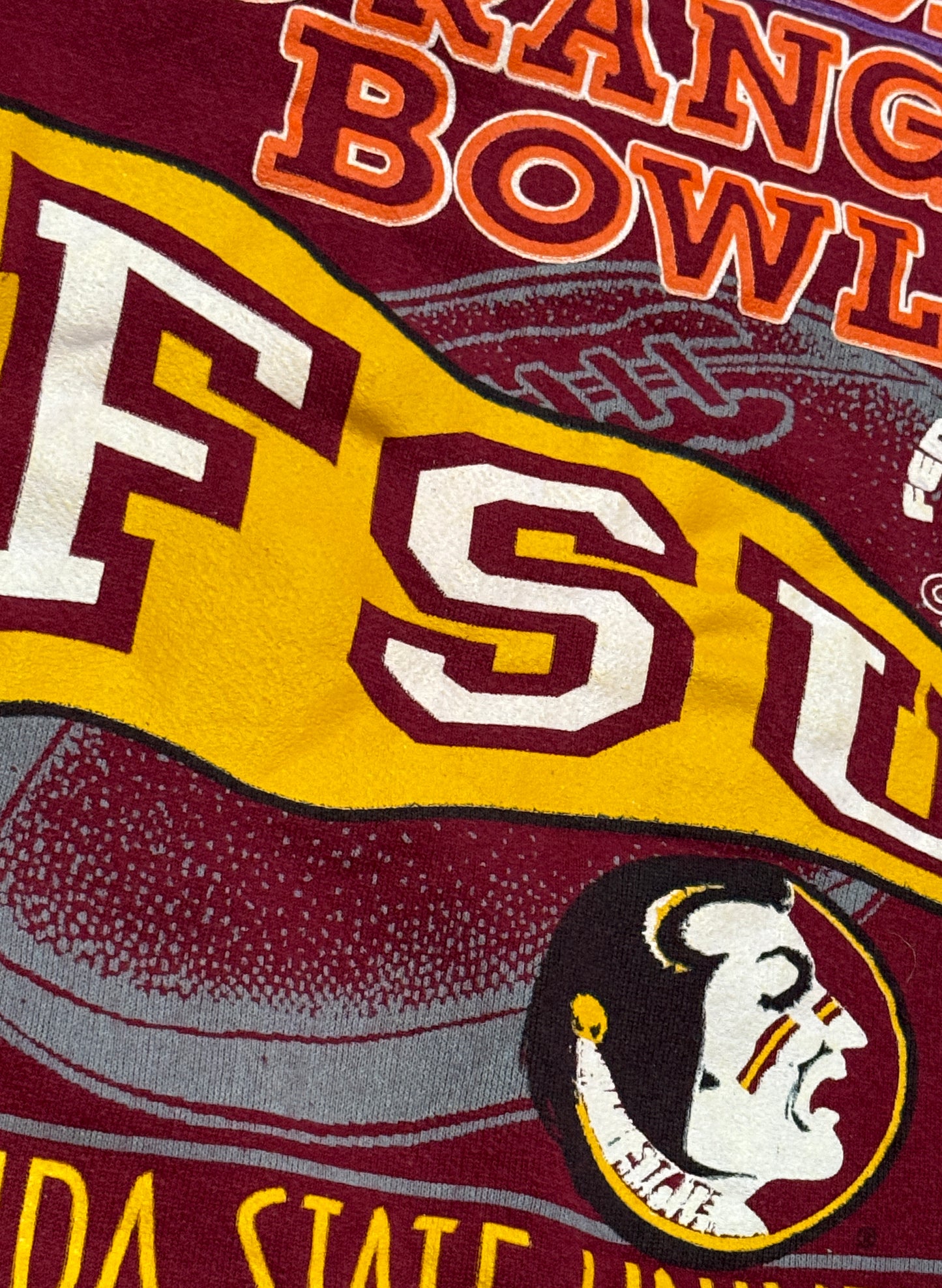 (UD-211) TULTEX FLORIDA STATE UNIVERSITY CREW NECK 90's MEXICO