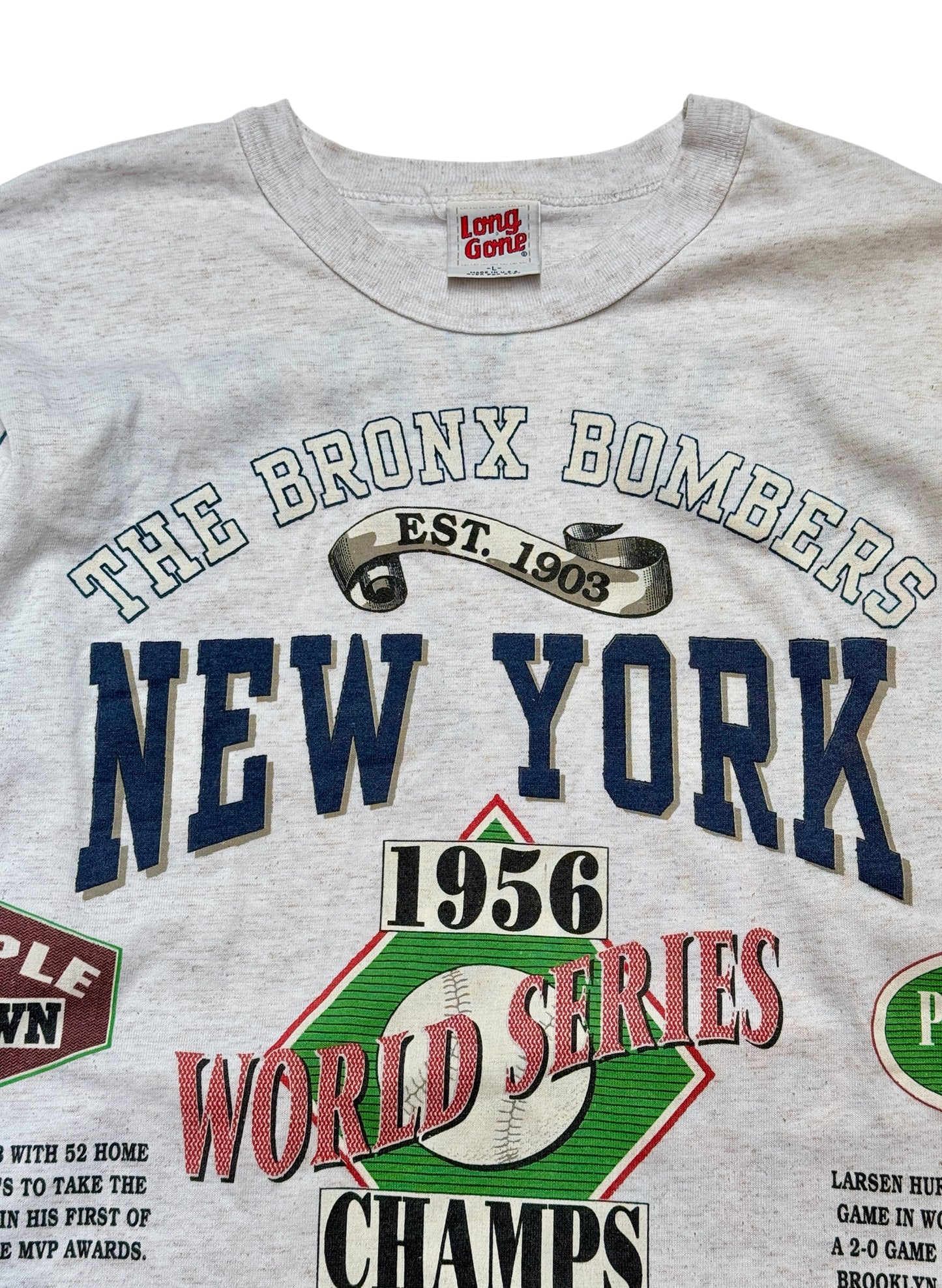 (UD-230) LONG GONE 1956 NY YANKEES 3/4 SLEEVE - MADE IN U.S.A.