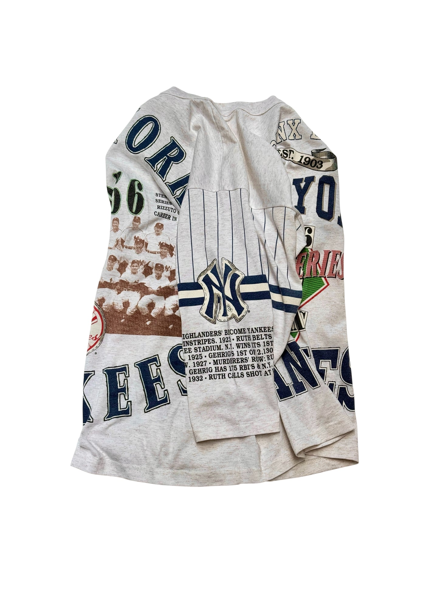(UD-230) LONG GONE 1956 NY YANKEES 3/4 SLEEVE - MADE IN U.S.A.