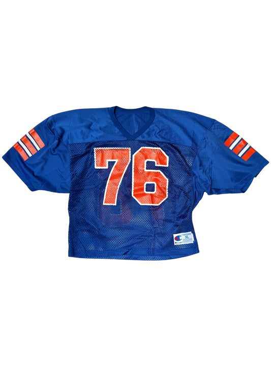 (UD-231) CHAMPION MESH FOOTBALL SHIRT MADE IN USA