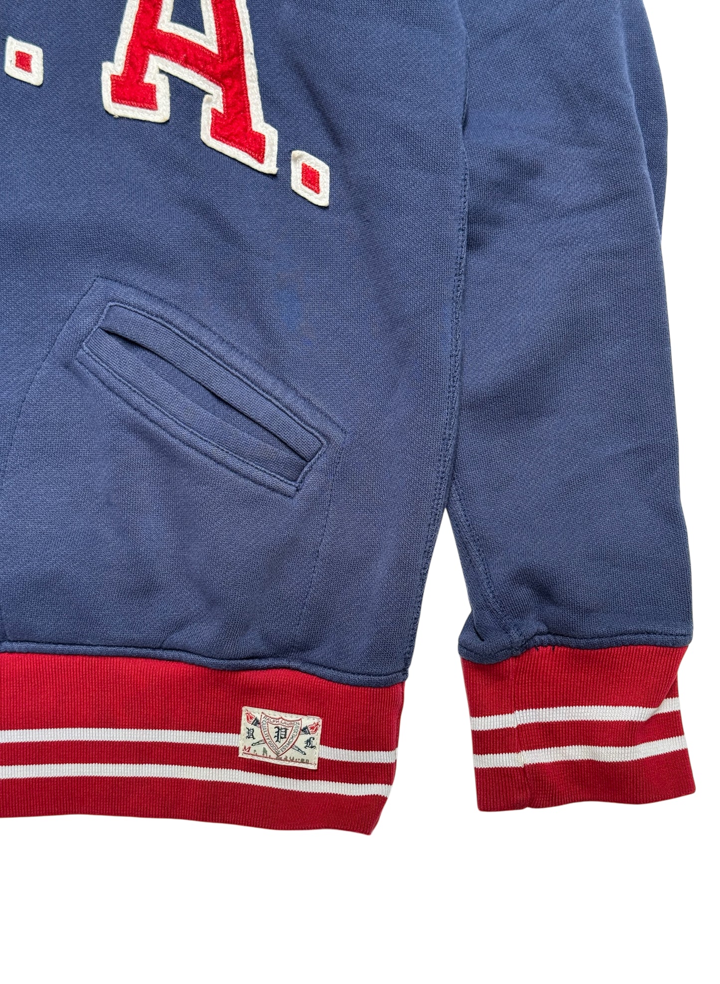 (UD-235) POLO RALPH LAUREN H.ZIP USA SWEAT