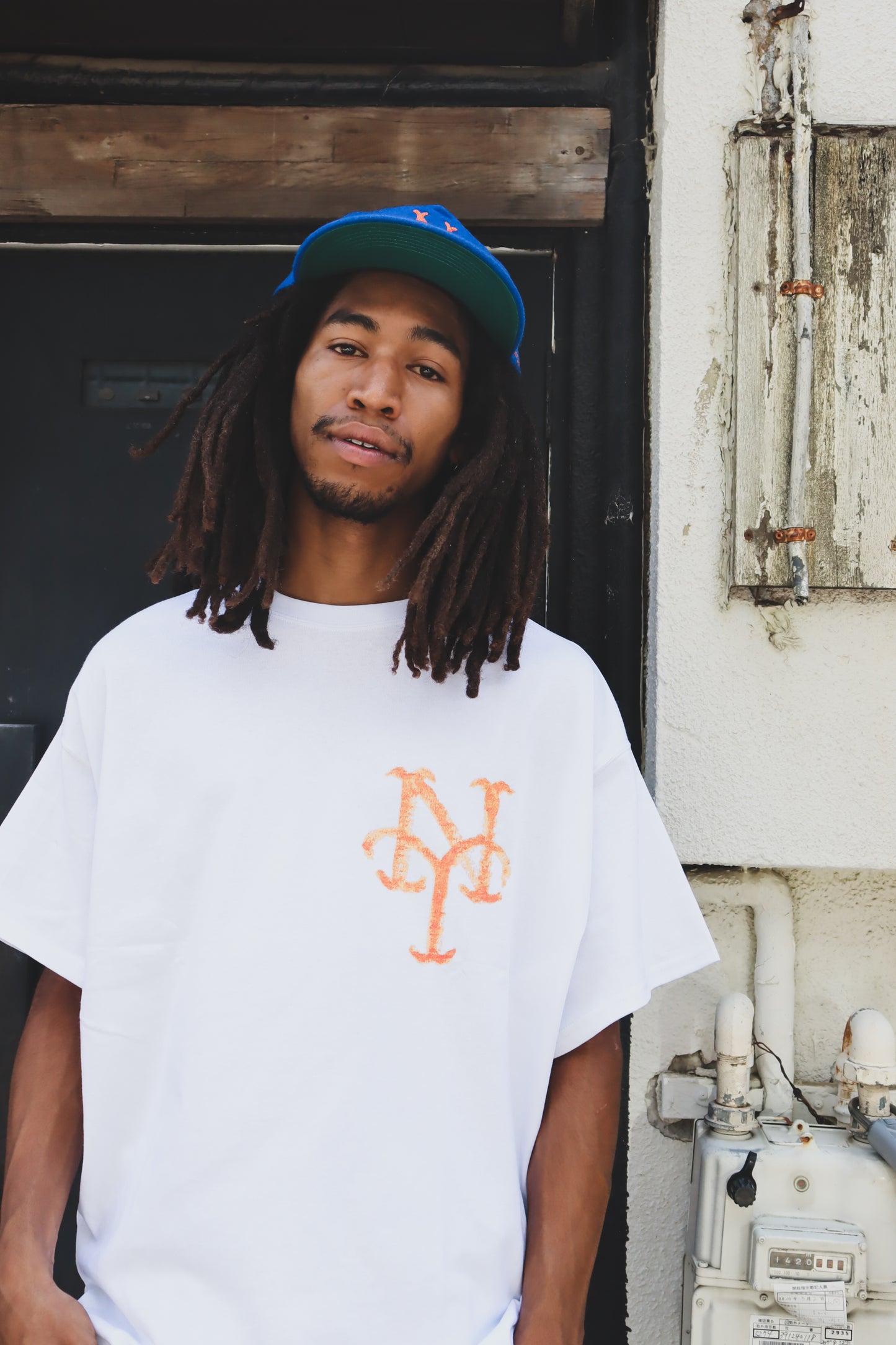 WOODBLOCK x TSUYOSHI YAMANAKA NEW YORK T-SHIRT B WHITE (WB-25SS-022)