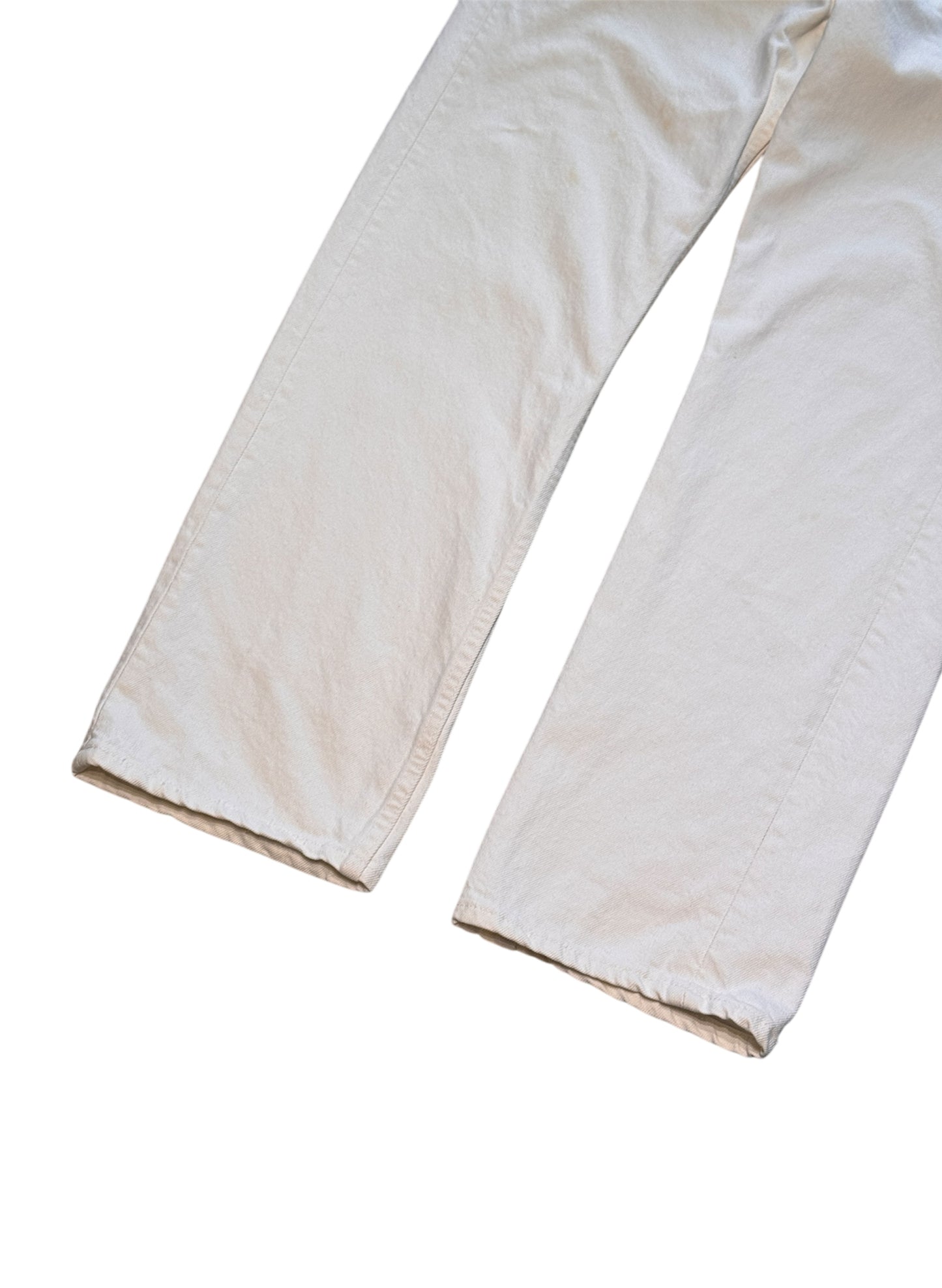 (SUP-275) ) LEVI'S 501 WHITE DENIM - MAE IN U.S.A (w34)