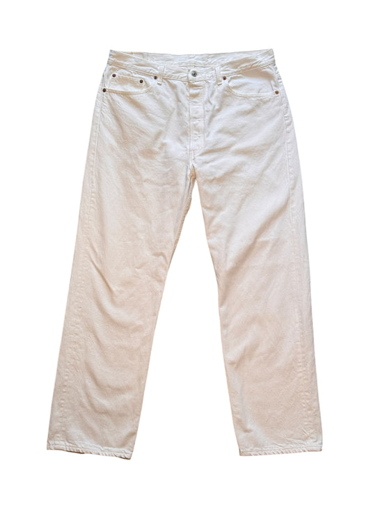 (SUP-276) LEVI'S 501 WHITE DENIM - MADE IN U.S.A.
