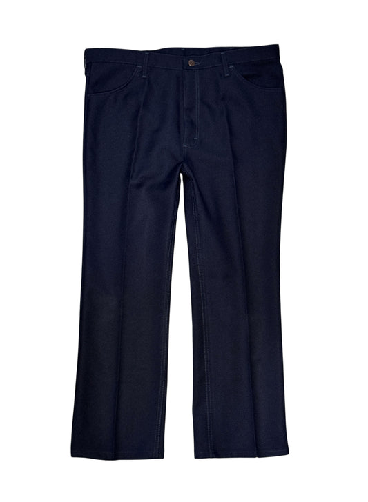 (SUP-823) Wrangler WRANCHER DRESS PANTS - W40 - DARK NAVY - MADE IN MEXICO