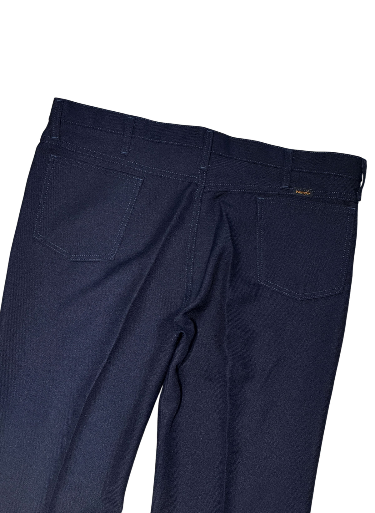 (SUP-823) Wrangler WRANCHER DRESS PANTS - W40 - DARK NAVY - MADE IN MEXICO
