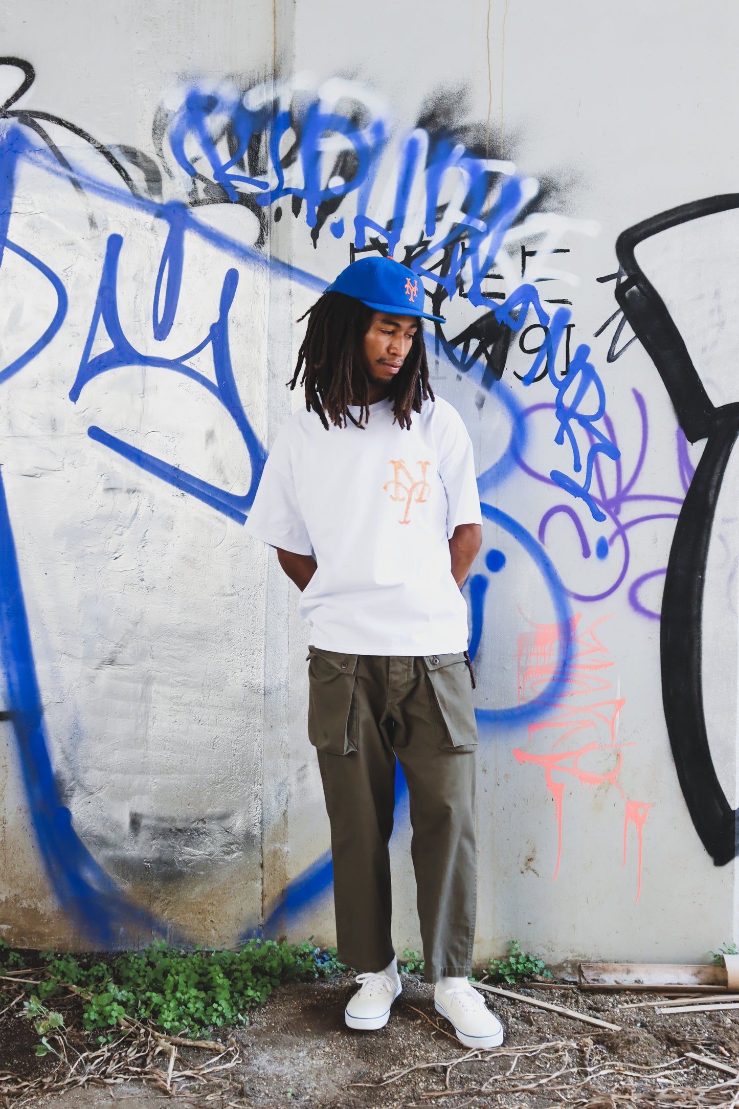WOODBLOCK x TSUYOSHI YAMANAKA NEW YORK T-SHIRT B WHITE (WB-25SS-022)