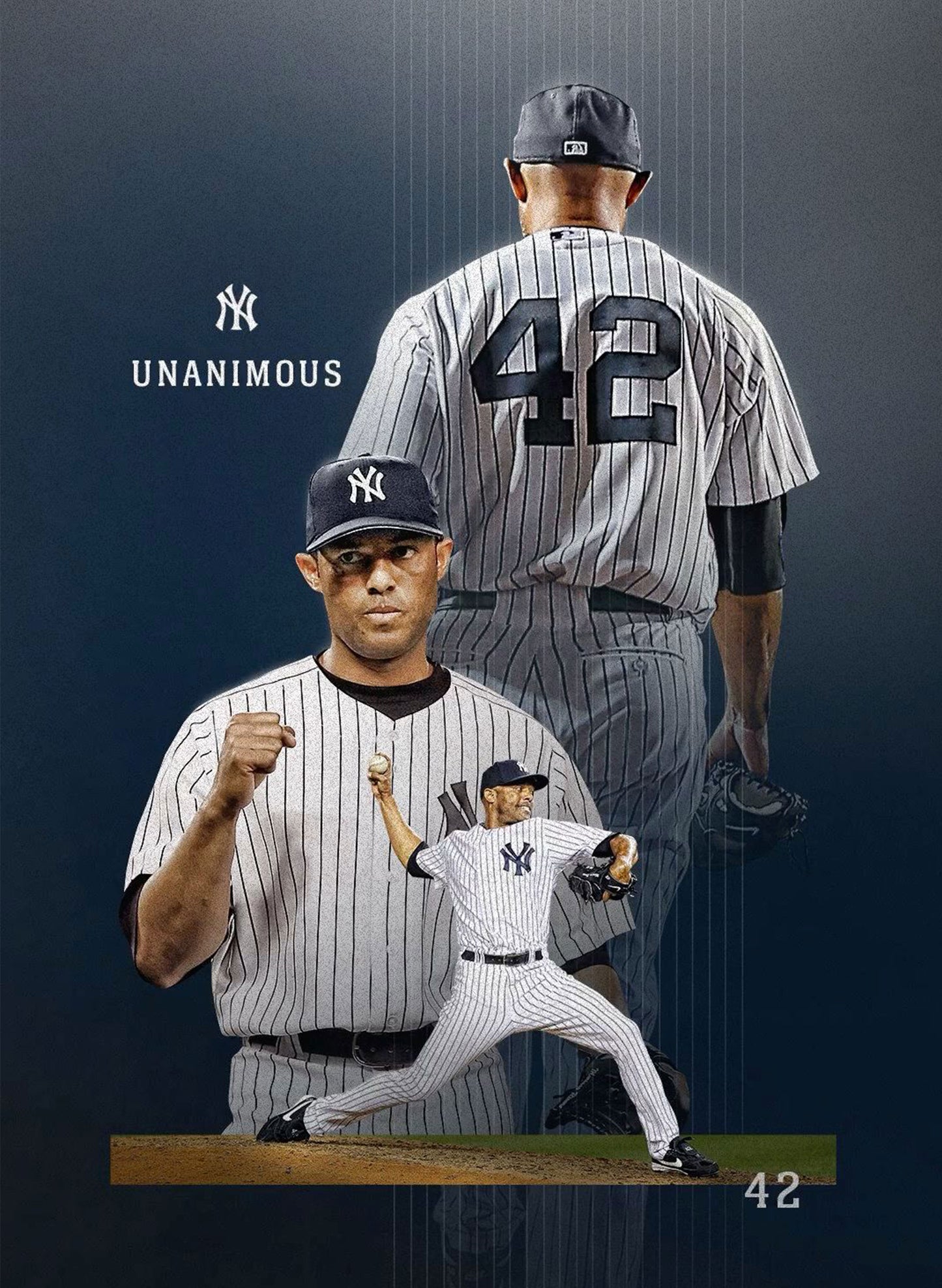(SUP-383) Mitchell&Ness NEW YORK YANKEES "42" Mariano Rivera (44・L)