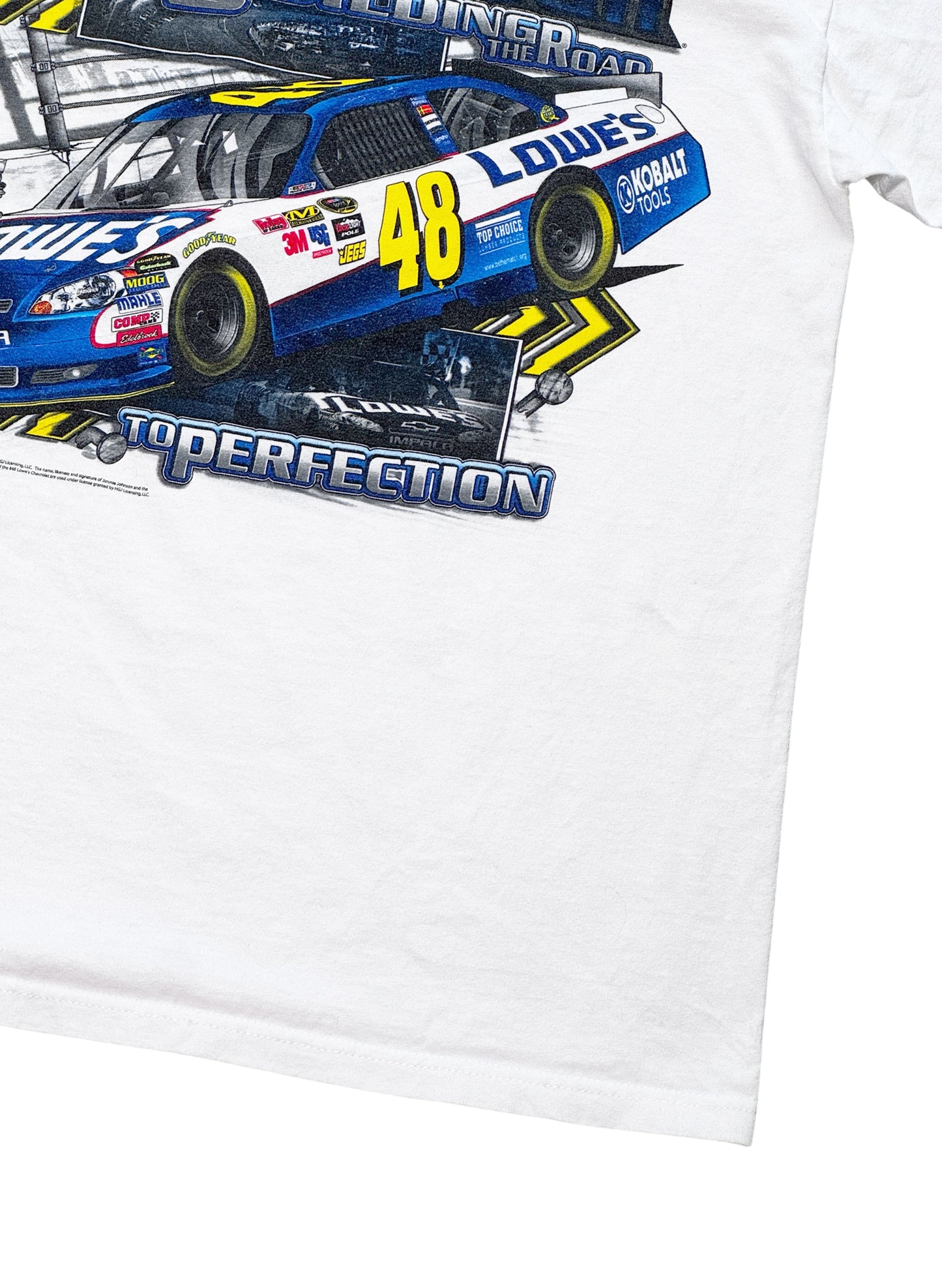 (SUP-667) NASCAR LOWE'S 48 JIMMIE JOHNSON TEE - WHITE