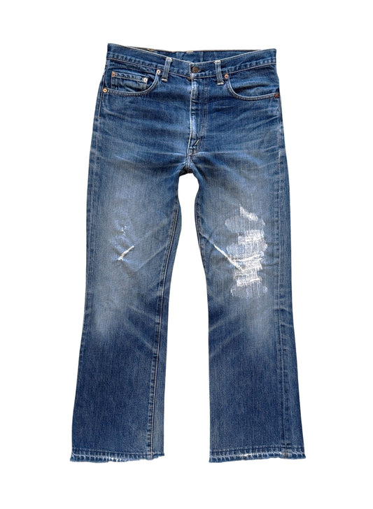 (SUP-640) 90s LEVI'S 517 BOOT CUT "REPAIR" - MADE IN U.S.A.