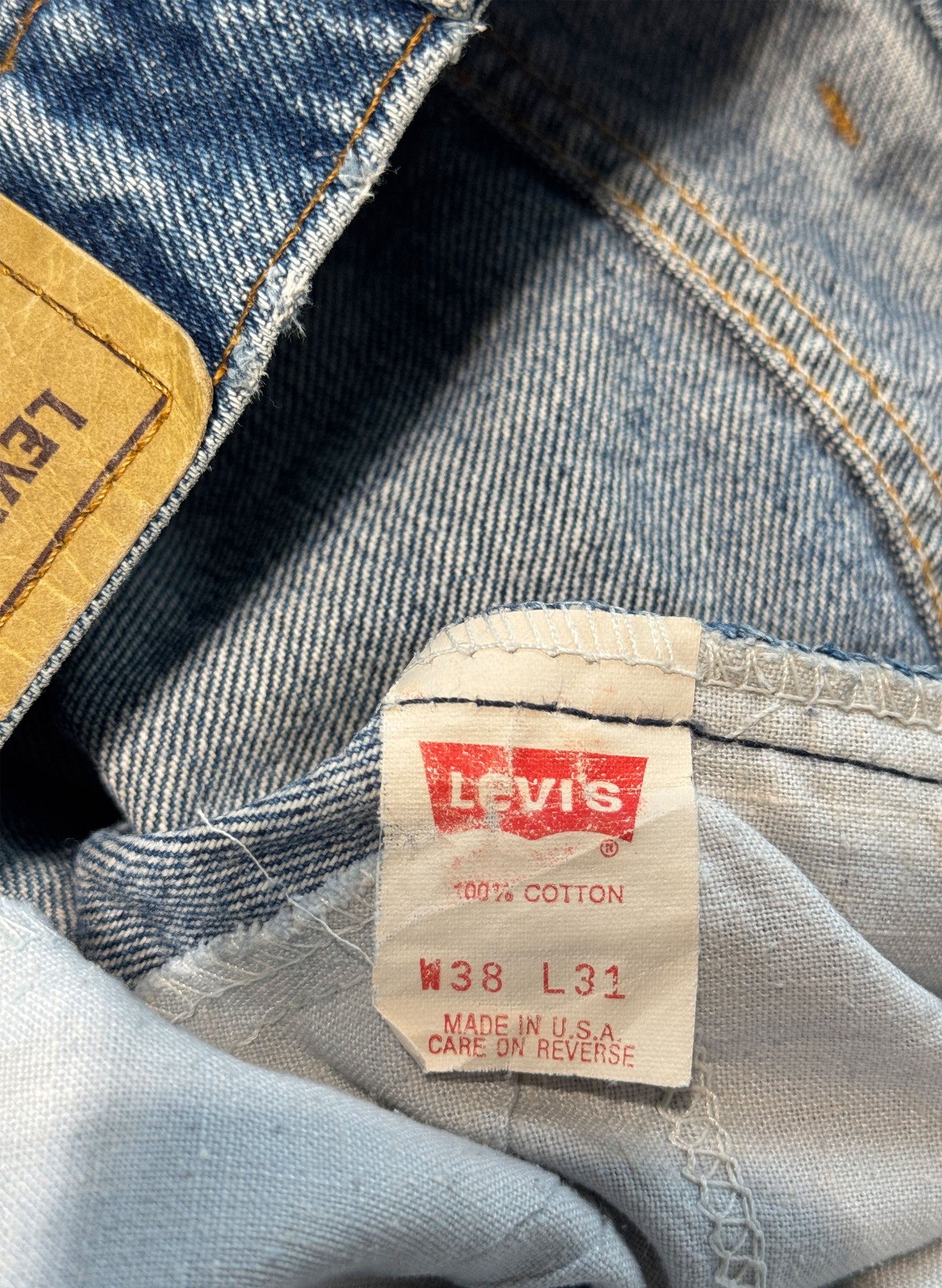 (SUP-327) 90's LEVI'S 517 BOOT CUT "ORANGE TAB" MADE IN U.S.A. (w38)