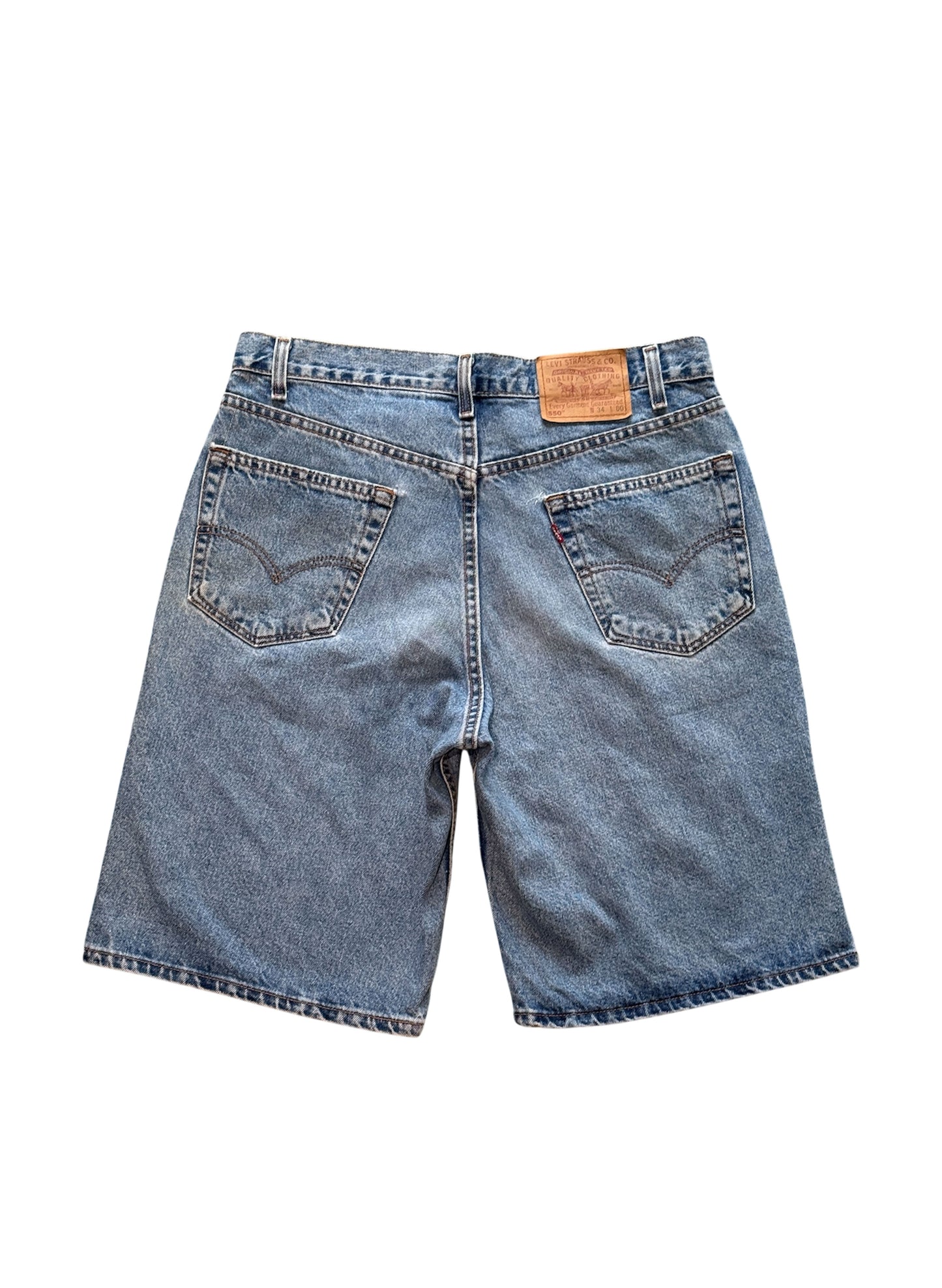 (SUP-391) 90s LEVI'S 550 DENIM SHORTS - MADE IN U.S.A. (w34)