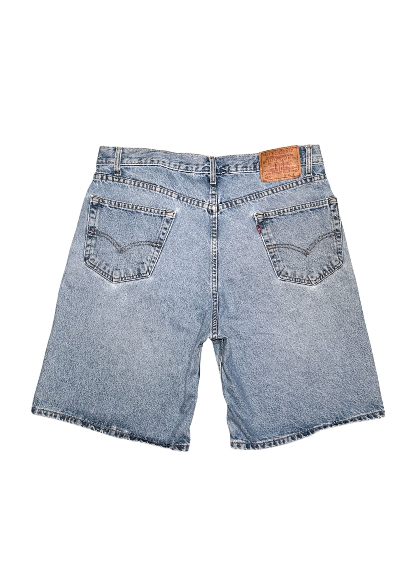 (SUP-393) LEVI'S 550 DENIM SHORTS - MADE IN COLOMBIA (w36)