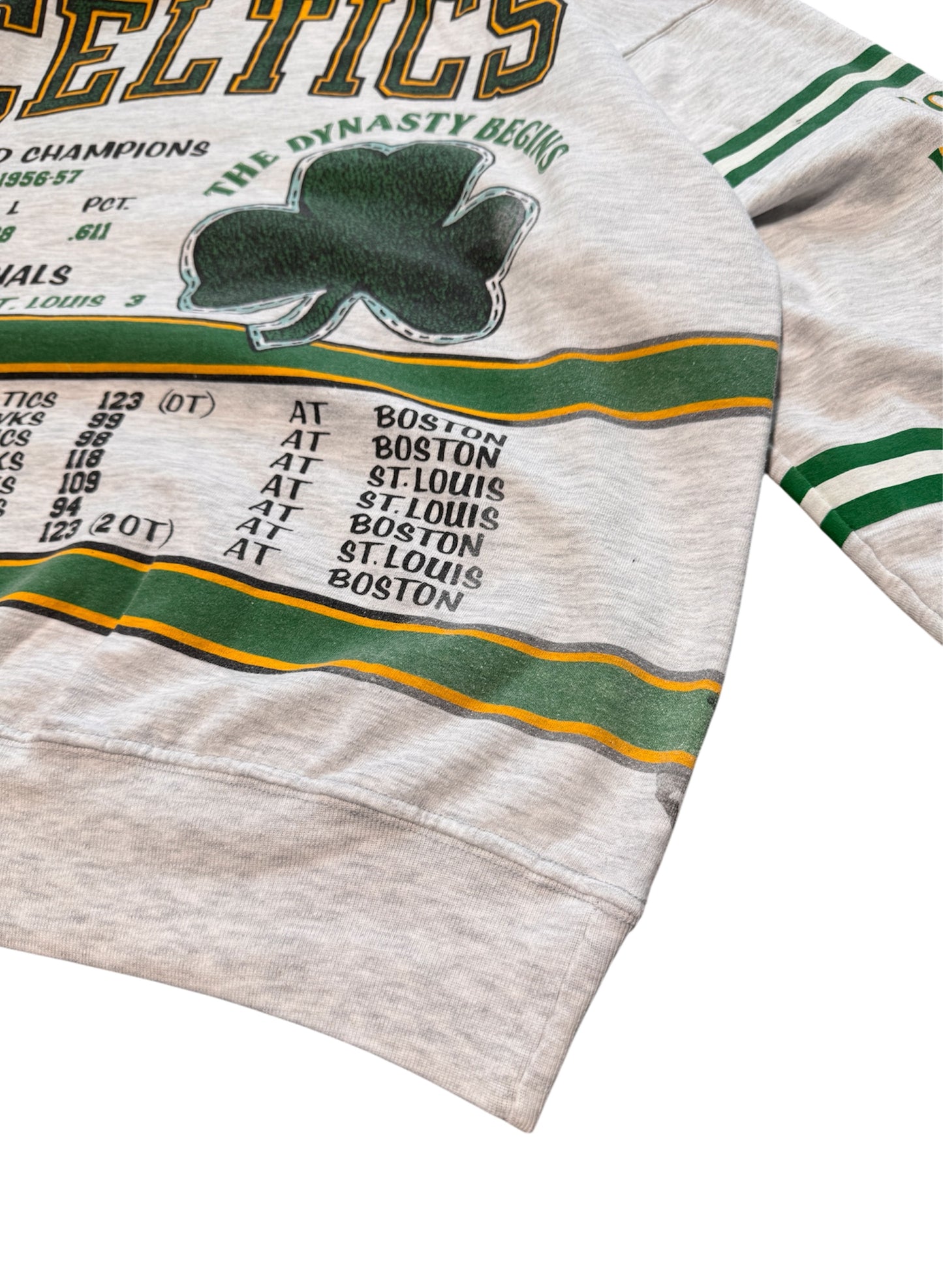 (SUP-288) NBA BOSTON CELTICS CREW SWEAT - MADE IN U.S.A. (XL)