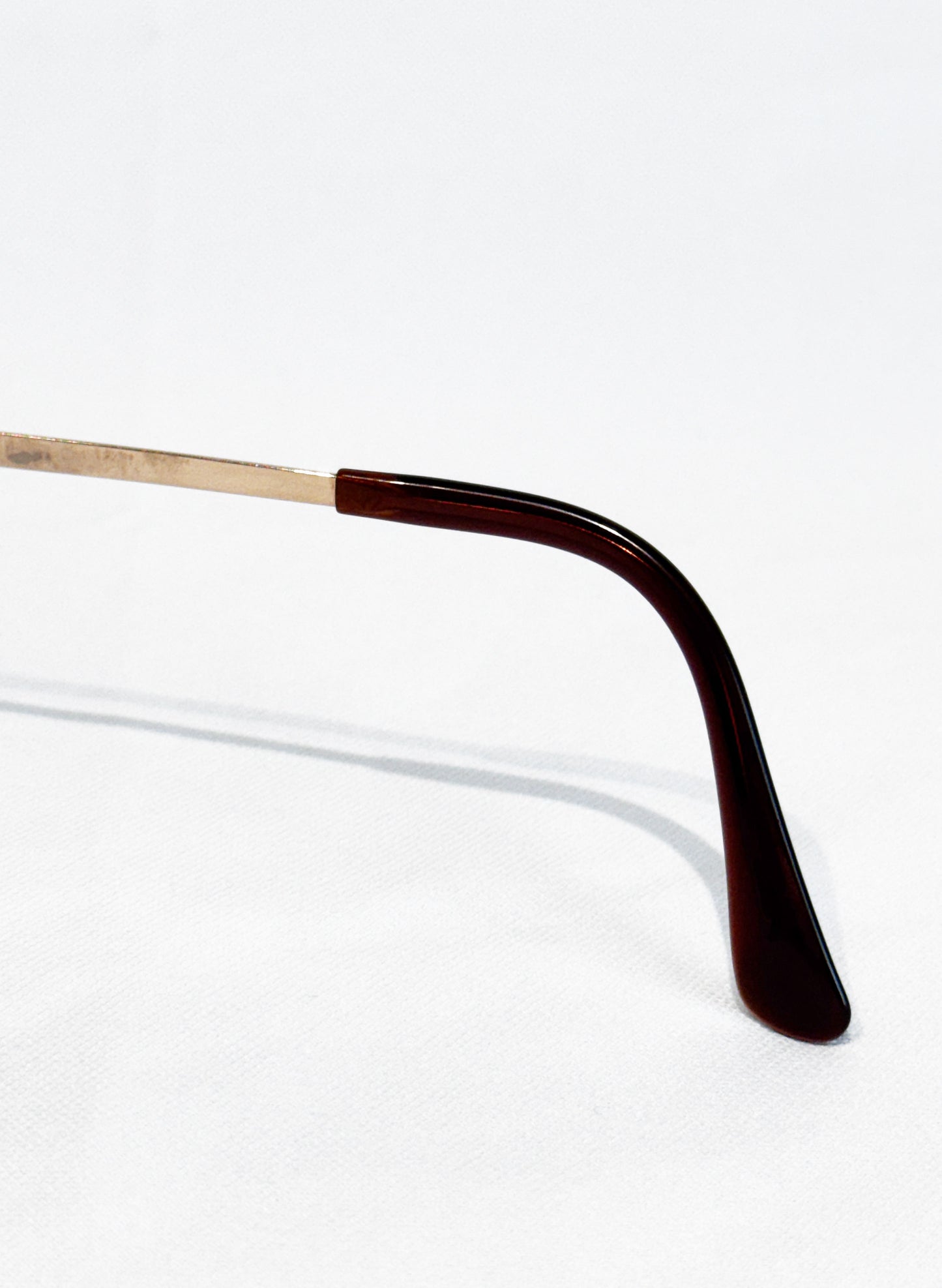 (SUP-767) 90s VINTAGE GOLD FRAME GLASSES - Nikon(レンズなし)