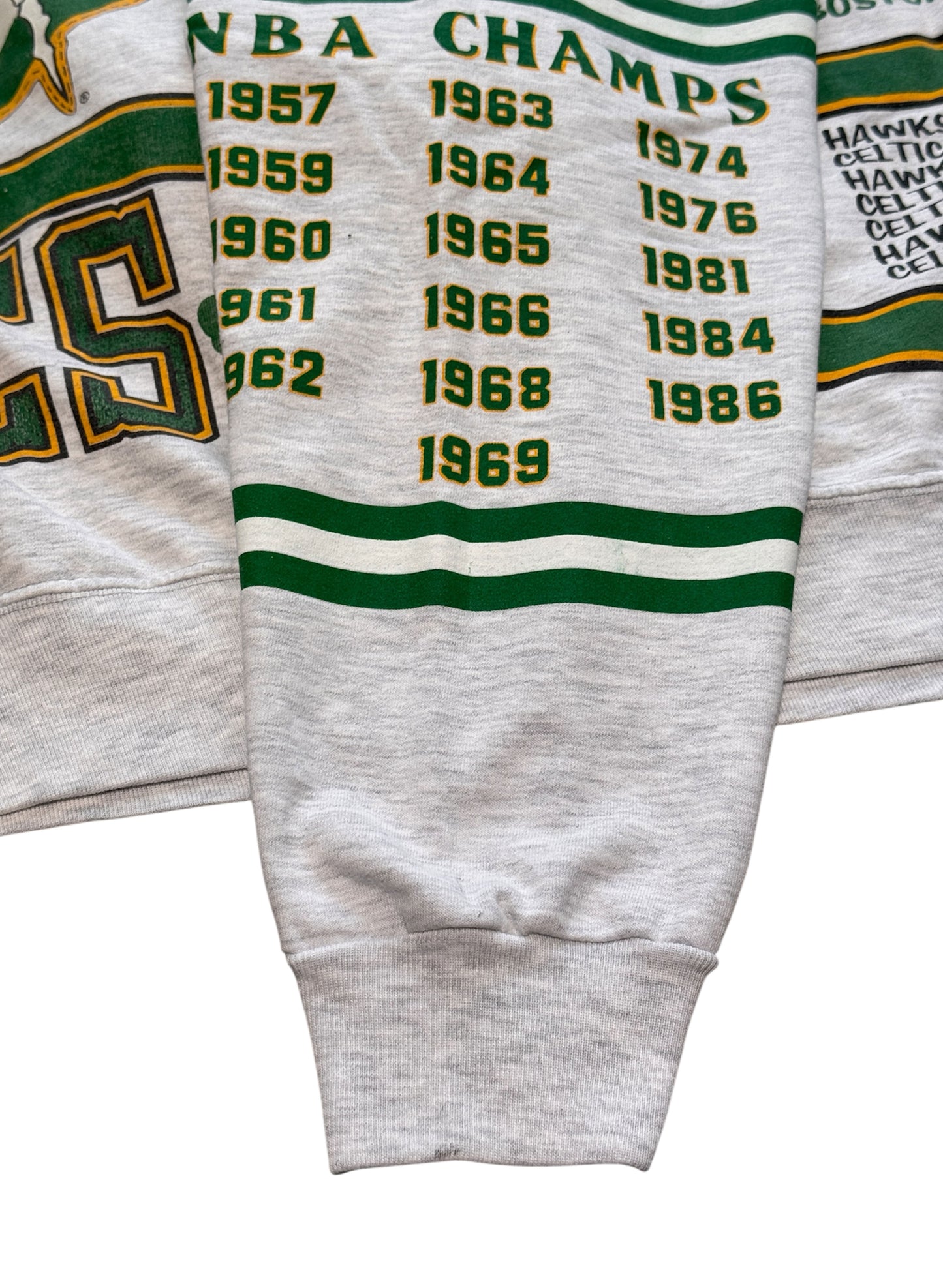 (SUP-288) NBA BOSTON CELTICS CREW SWEAT - MADE IN U.S.A. (XL)