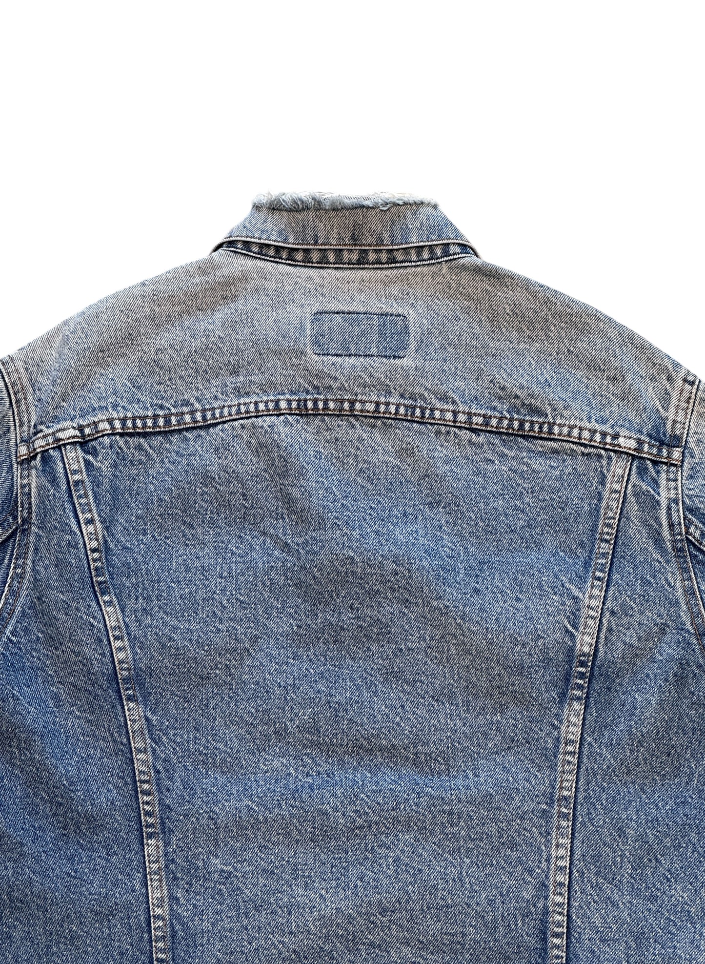 (SUP-610) 80s LEVI'S 70506 - 0216 "BORO" DENIM JACKET - MADE IN U.S.A.