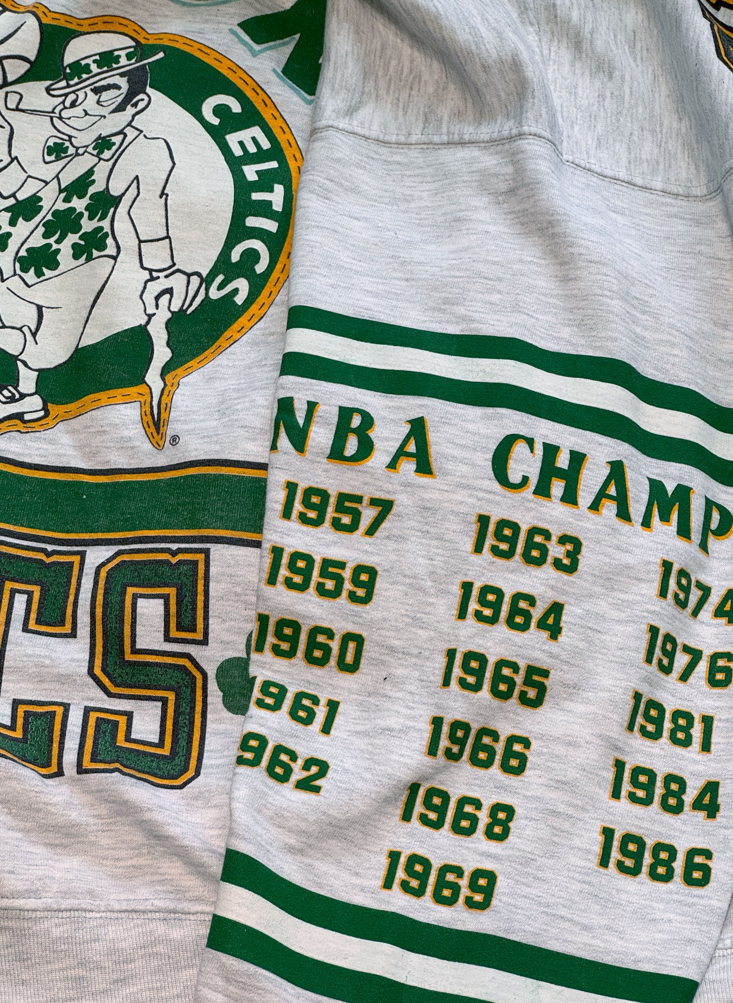 (SUP-288) NBA BOSTON CELTICS CREW SWEAT - MADE IN U.S.A. (XL)
