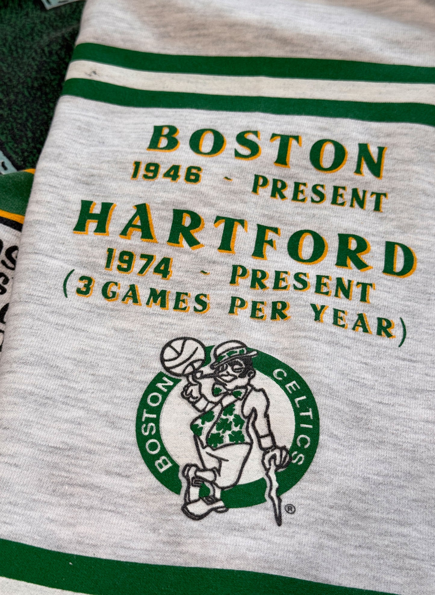 (SUP-288) NBA BOSTON CELTICS CREW SWEAT - MADE IN U.S.A.