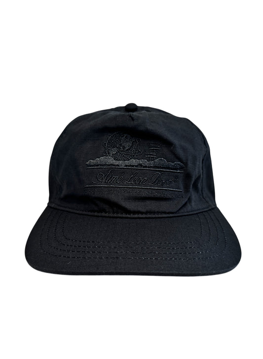 (SUP-317) AIME LEON DORE RIP STOP SNAPBACK CAP - BLACK