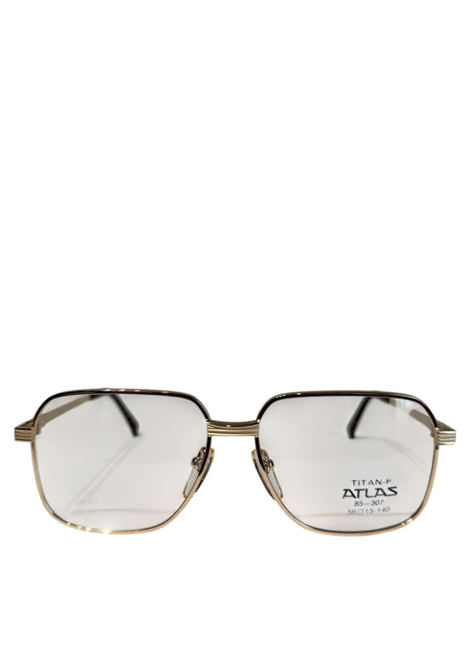 (SUP-361) 90's DEADSTOCK GOLD FRAME GLASSES - ATLAS