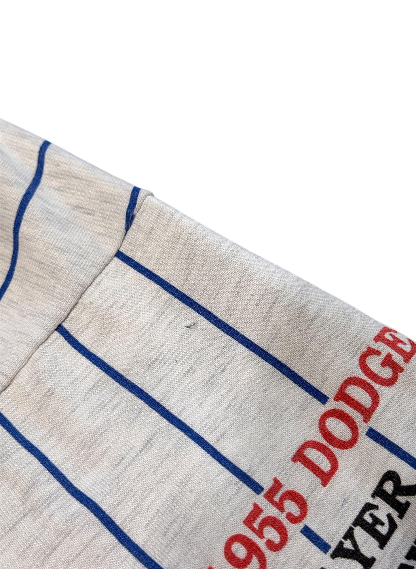 (SUP-285) MLB 1955 BROOKLYN DODGERS 3/4 SLEEVE TEE - MADE IN U.S.A. (L)