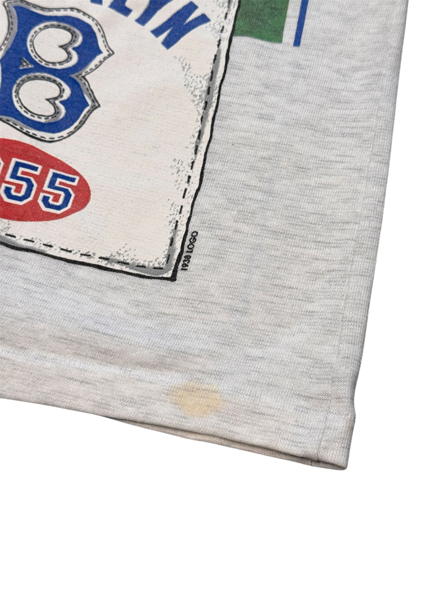 (SUP-285) MLB 1955 BROOKLYN DODGERS 3/4 SLEEVE TEE - MADE IN U.S.A. (L)